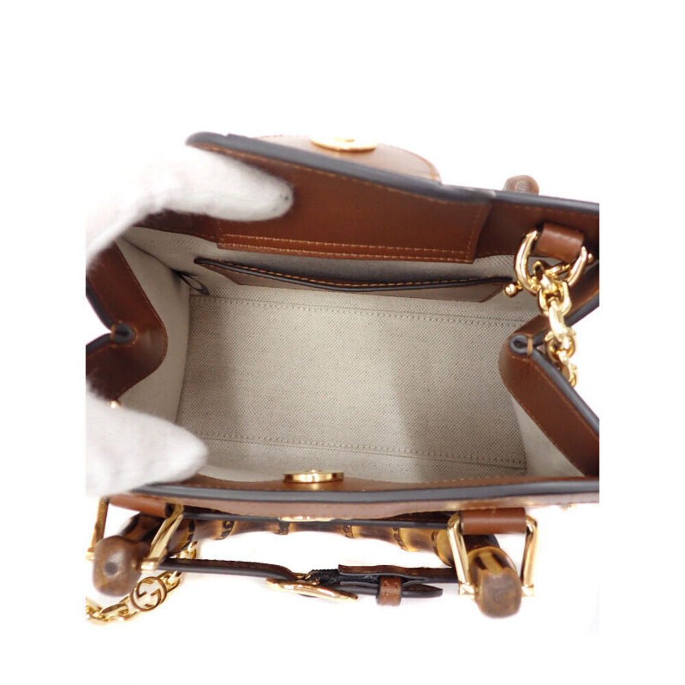 Gucci Tote 2way Brown Diana Bag - Picture 3 of 9